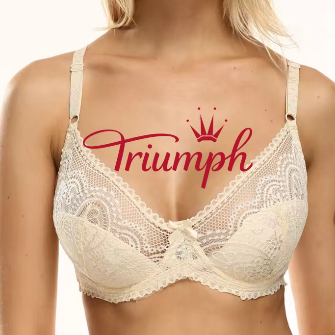 Triumph-(trzy pozycje) Biustonosz plus size z fiszbinami podtrzymującymi-75-110